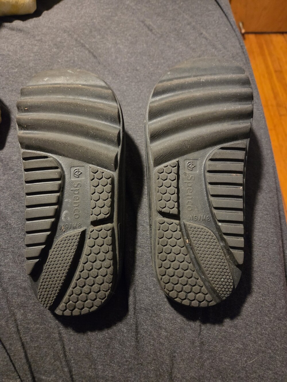 Womens Black Slip-On Sandal - Comfortable Support